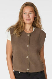 Mariko Teddy Vest | Taupe | Vest fra Neo Noir