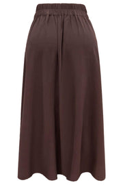 Frede Long Skirt | Dark Chocolate | Nederdel fra Liberté