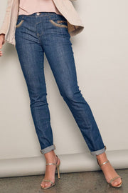 Naomi Cedros Jeans Regular | Blue | Jeans fra Mos Mosh