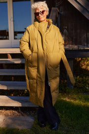 Lilly Long coat | Army | Frakke fra French Laundry