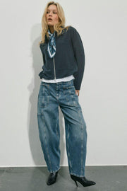 Rosy Galleon Jeans Ankle | Vintage Blue | Jeans fra Mos Mosh