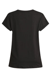 Alma U Tshirt | Black Black Simili | Top fra Liberté