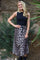 Alma Loose Skirt | Big Lux Leo Fossil | Nederdel fra Liberté