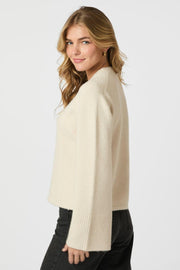 Mixie Knit Cardigan | Ivory | Strik fra Neo Noir