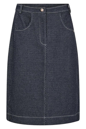 Azure Jaxx Skirt | Salute Navy | Nederdel fra Mos Mosh