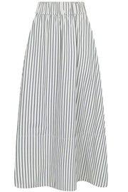 Yara Long Stripe Skirt | Creme | Nederdel fra Neo Noir