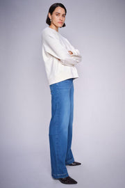 Dara Deluxe Jeans  34' | Mid Blue | Jeans fra Mos Mosh