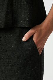 Emmett Boucle Pants | Black | Bukser fra Neo Noir