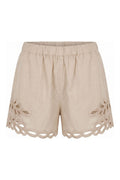 Trixie Lace Shorts | Beige