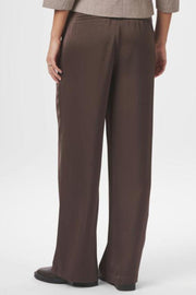 Emmett Heavy Sateen Pants | Dark Brown | Bukser fra Neo Noir