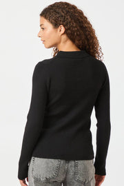 Panama Knit Blouse | Black | Bluse fra Neo Noir