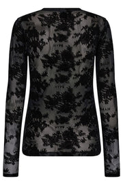 Lace Blouse | Sort | Top fra Hype the Detail