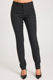 Solvej Pants 205590 | Black W. Gold | Bukser fra Freequent