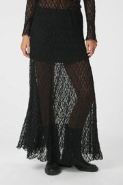 Mariya Lace Skirt | Black | Nederdel fra Neo Noir