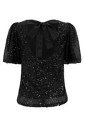 Paige Ss Blouse | Black Sequins | Bluse fra Liberté