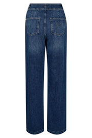 Candia Peach Jeans Long | Dark Blue | Jeans fra Mos Mosh