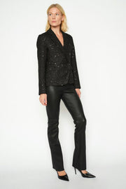 Sarina Long Leather LeggingLong | Black | Leather fra Mos Mosh