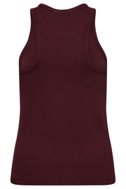 Sahara Embroidery Tank Top 33151 | Winered | T-Shirt fra Co'couture