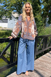 Indigo Blouse | Blue | Bluse fra Black Colour