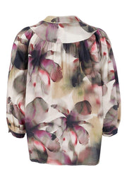 Filora Blouse | Plum Flower | Bluse fra Black Colour