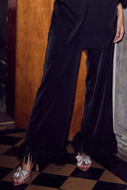 Adna Feather Pant 31414 | Black | Bukser fra Co'couture