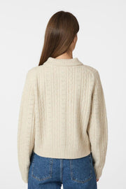 Emelie Knit Cardigan | Ivory | Strik fra Neo Noir
