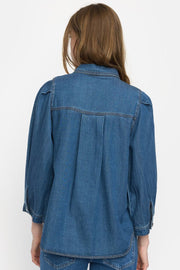 Erin Shirt | Medium Blue Denim Wash | Skjorte fra Soft Rebels