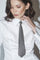 Nila Stripe Tie 39050 | Mid Grey | Slips fra Co'couture