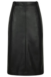 Nettie Faux Leather Skirt | Black | Nederdel fra Neo Noir