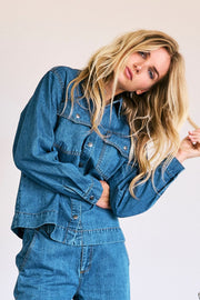 Delina Denim Shirt 35724 | Dark Denim | Bluse fra Co'couture