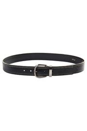 Stitch Leather Belt | Black | Bælte fra Mos Mosh