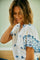 Iddi Blouse 206111 | Brilliant White W Deep Ultrama | Bluse fra Freequent