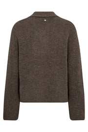 Thora Aidy Polo Knit | Falcon | Strik fra Mos Mosh