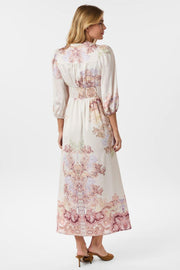 Stellar Artist Paisley Dress | Ivory | Kjole fra Neo Noir