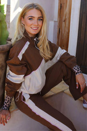 Eva Track Jacket | Mocca Ivory | Bluse fra Liberté