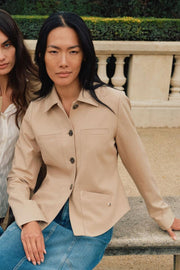 Ingrid Estelle Jacket  | Sesame | Jakke fra Mos Mosh