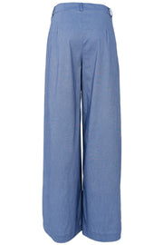 Davina Wideleg Pant | Lt. Denim Melange | Bukser fra Black Colour