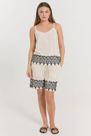 Linus Shorts 206116 | Moonbeam W. Black | Shorts fra Freequent