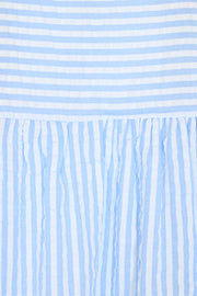 Sofia Dress | Vista Blue w. Brilliant White | Kjole fra Freequent