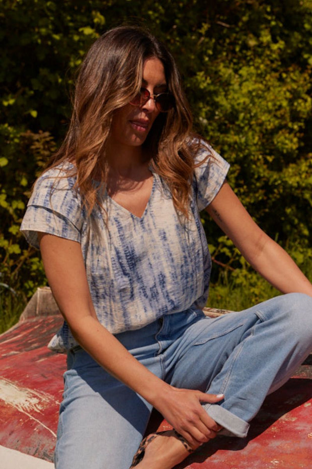Sunrise Sky Top 35942 | Blue | Bluse fra Co'couture