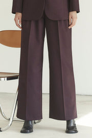 Almira Pleat Pant 31623 | Plum | Bukser fra Co'couture