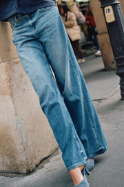 Dara Vint Jeans  Regular | Mid Blue | Jeans fra Mos Mosh