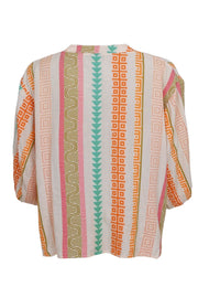 Kos Shirt | Orange Multi | Skjorte fra Black Colour