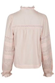 Lyla S Voile Blouse | Dusty Rose | Bluse fra Neo Noir