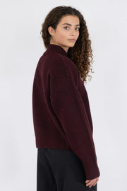 Paulina Knit Blouse | Wine | Bluse fra Neo Noir