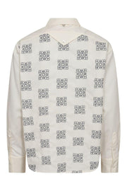 Weina Geo Shirt | Ecru | Skjorte fra Mos Mosh