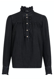 Justine Denim Shirt | Black | Skjorte fra Neo Noir