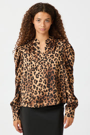 Rosslyn Leo Blouse | Leopard | Bluse fra Neo Noir