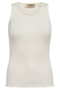 Elaine Seamless Tank Top  | Ecru | Top fra Mos Mosh
