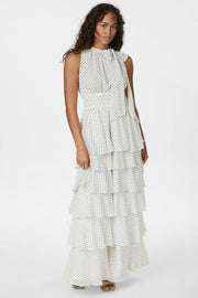 Marli Dot Dress | White | Kjole fra Neo Noir